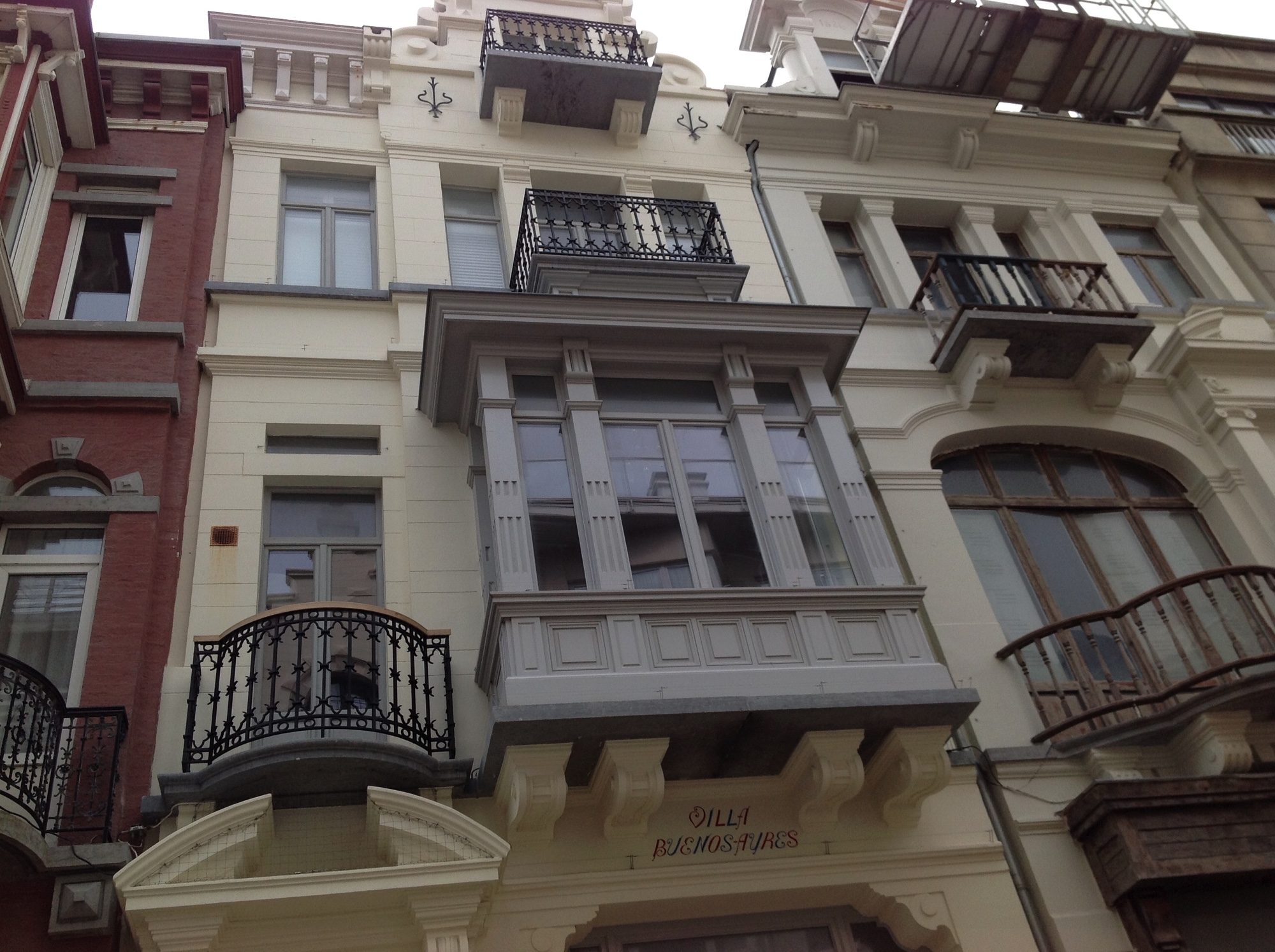 Replica oorspronkelijke leuning smeedwerk - Villa Buenos Aires - Oostende